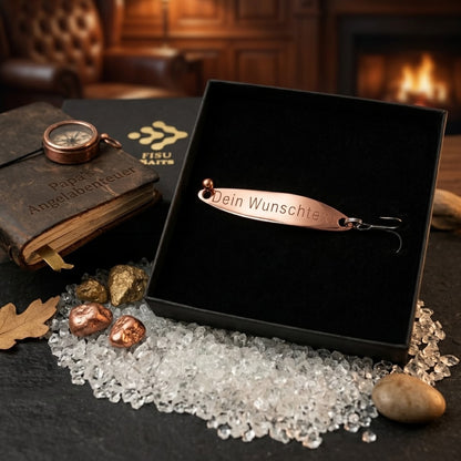 Geschenk für Angler, veredelte Angelköder mit individueller Gravur